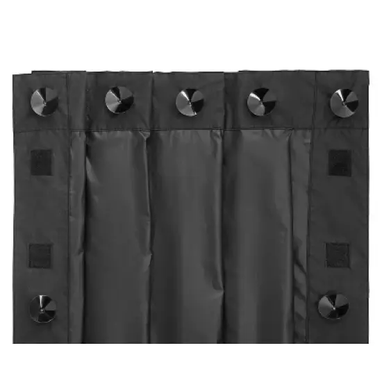 Hoovy On The Go Blackout Curtain with Suction Cups - Black image {1}