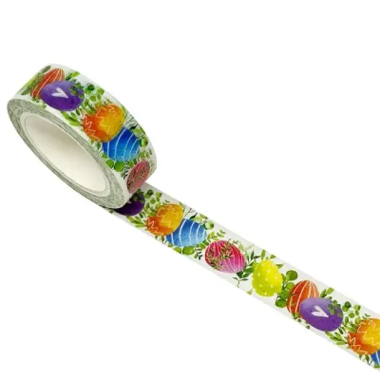 Wrapables Washi Masking Tape, 15mm x 10M, Easter Eggs image {1}