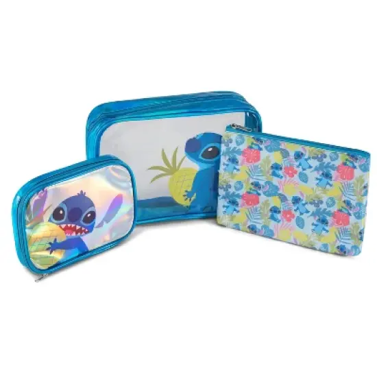 Lilo and Stitch 3 Piece Cosmetic Case Set - Blue image {7}