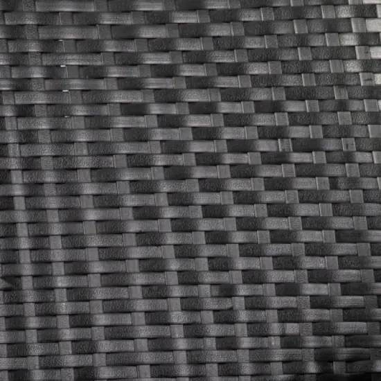 Flash Furniture Ethan Set of 4 Commercial Grade Stacking Patio Chairs, All Weather PE Rattan Wicker Patio Dining Chairs image {2}