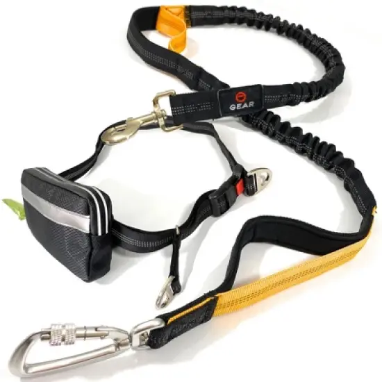 Hands-Free Dog Leash with Locking Carabiner & Waterproof Pouch for Walking, Jogging, Running & Hiking image {8}