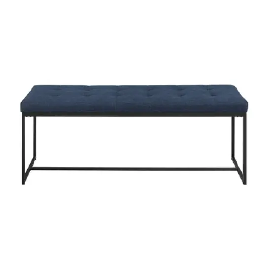 48" Upholstered Bench with Metal Base - Saracina Home image {2}
