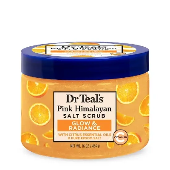 Dr Teal's Glow & Radiance Vitamin C Citrus Salt Scrub - 16oz image {6}