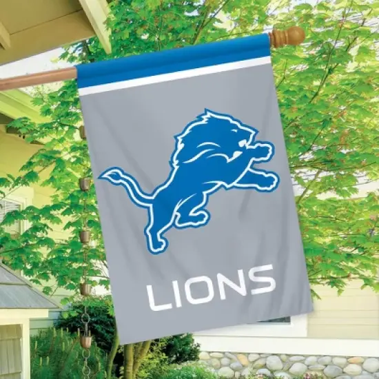 Briarwood Lane Detroit Lions House Flag NFL Licensed 28" x 40" image {2}