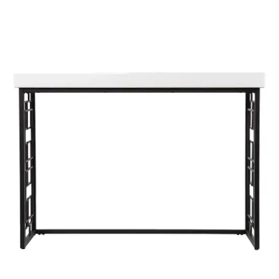 Cobepers Contemporary Console Table Brown/White - Aiden Lane image {2}