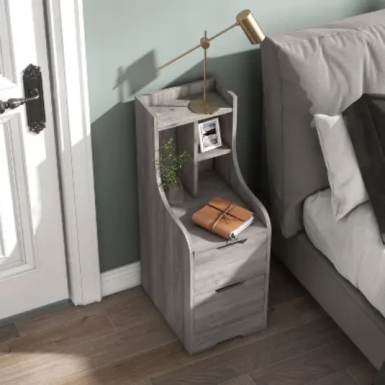 Clumsen Multi Storage Night Stand - miBasics image {3}