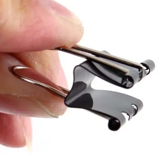 Unique Bargains 19mm Width Black Metal Office Documents Binder Clips 12PCS image {2}