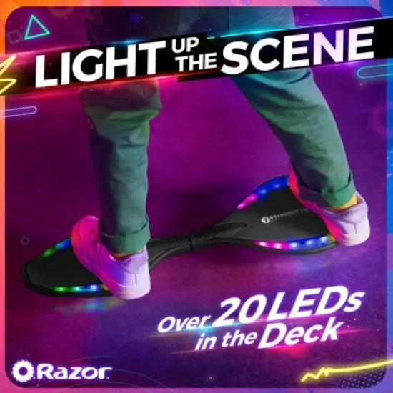 Razor Ripstik Mini DLX Lightshow Skateboard - Black image {3}