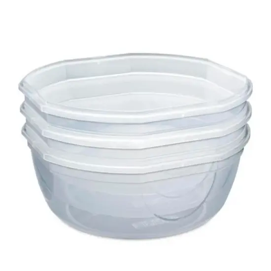 Sterilite Ultra Seal 8.10 Quart Plastic Food Storage Bowl Container, 4 Pack image {2}