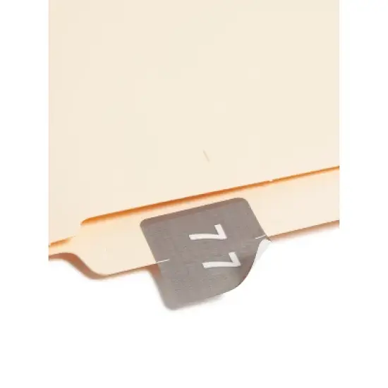 Smead Single Digit End Tab Labels Number 7 Gray 250/Roll 67427 image {2}