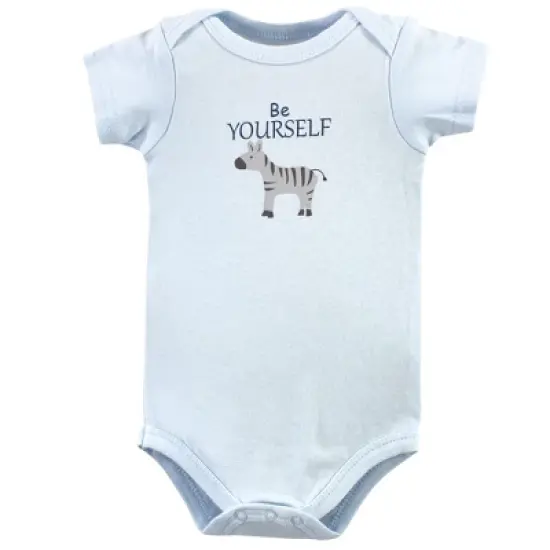 Hudson Baby Infant Boy Cotton Bodysuits 7pk, Safari image {3}