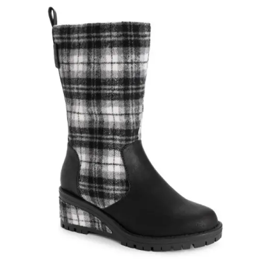 MUK LUKS Women's Norway Floro Wedge Boots image {9}