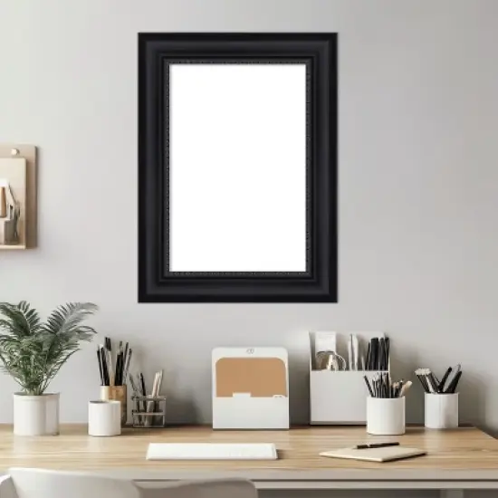 Amanti Art Astor Black Framed Dry Erase Magnetic Board image {5}