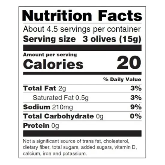 Mediterranean Organic Green Pitted Olives with Herbs - Case of 12/2.5 oz image {5}