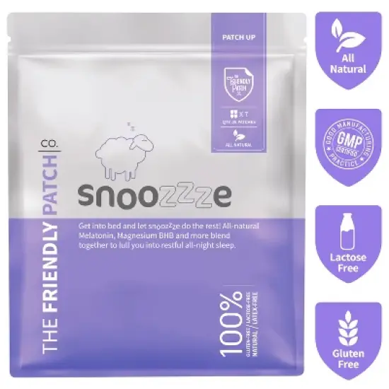 The Friendly Patch Snooze Sleep patches 28 Melatonin, Valerian Root, Ashwagandha, Magnesium image {12}