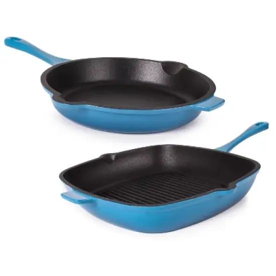 BergHOFF Neo 2Pc Cast Iron Cookware Set, 10" Fry Pan & 11" Grill Pan image {12}