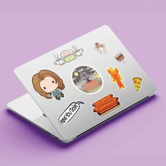 Fanattik Friends Tech Decals | 48 Reusable Stickers image {2}