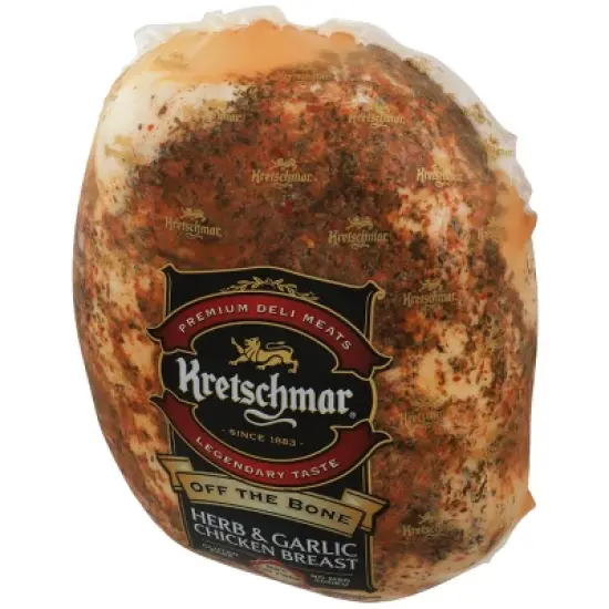 Kretschmar Off the Bone Herb & Garlic Chicken Breast - Deli Fresh Sliced - price per lb image {3}