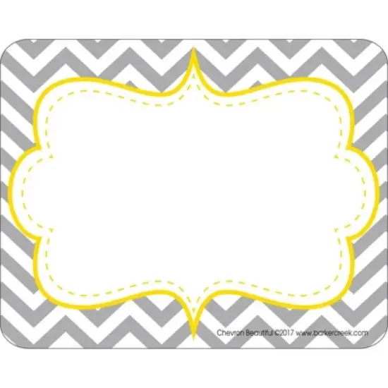 2pk 45ea Chevron Beautiful Remember Me! Self-Adhesive Name Tag Labels - Barker Creek: Teaching Aid, All Ages, 90 Pieces image {2}