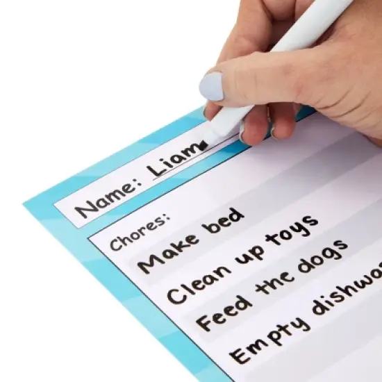 Infinite Curiosity 6 Pack Dry Erase Chore Chart for Kids, Reusable Behavior Reward Board with Stick-On Backing for Classroom, 14.5 x 11 In image {5}