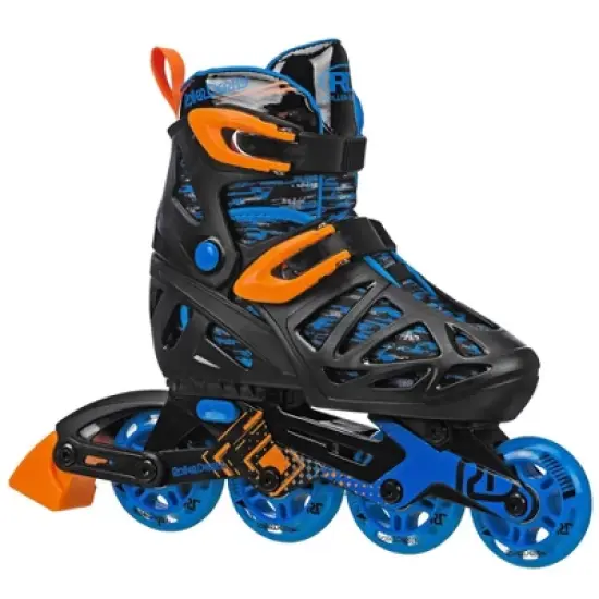 Roller Derby Tracer Kids' Adjustable Inline Skate - Black/Blue image {5}