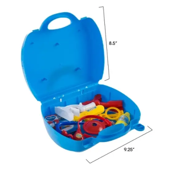 Doctor Kit for Kids - 15 Piece Complete Pretend Play Doctor Toy Set Including Carrying Case for Toddlers Boys and Girls by Hey! Play! image {1}