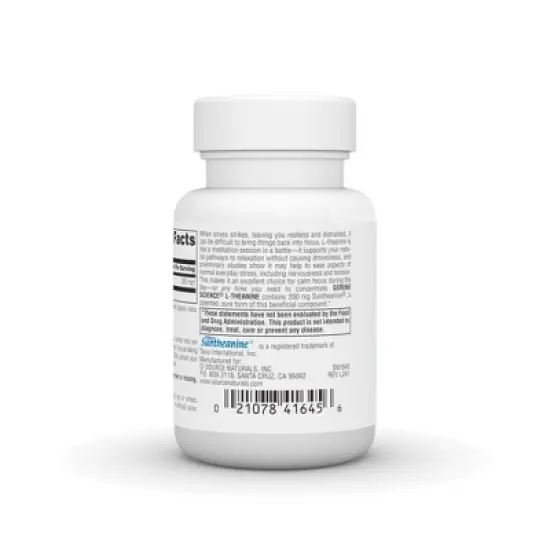 L-Theanine 200 mg by Source Naturals, Inc.  -  30 Capsule image {2}