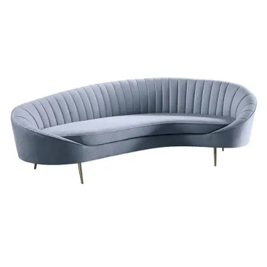103" Ballard Sofa Light Gray Velvet - Acme Furniture image {3}