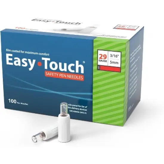 Easy Touch Safety Pen Needles 29G x 5mm, 100 Count image {3}