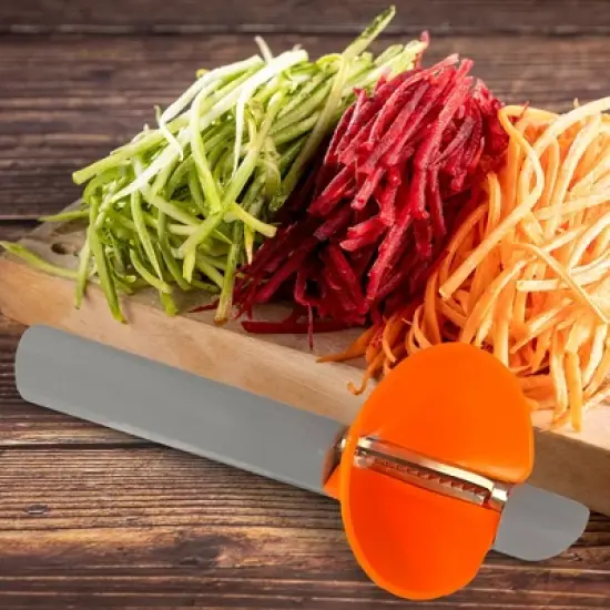 Cheer Collection Handheld Vegetable Peeler and Spiralizer image {4}