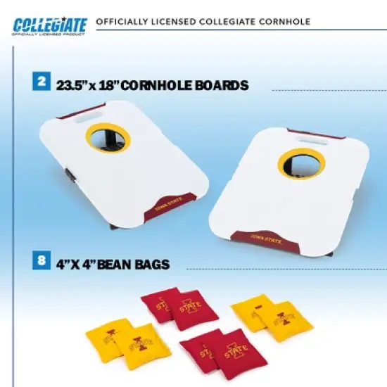 NCAA Iowa State Cyclones All-Weather Travel Cornhole Set image {1}