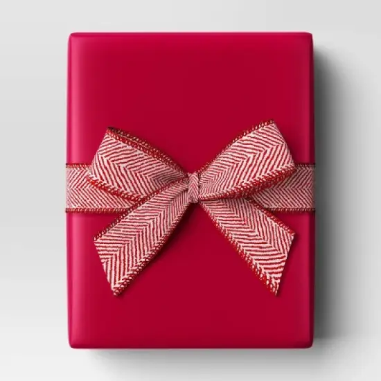 30&rdquo; 25 sq ft Christmas Roll Wrap Solid Red - Wondershop&trade; image {1}