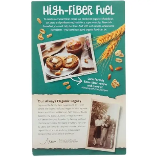 Nature's Path Organic Smart Bran Cereal - Case of 12/10.6 oz image {2}