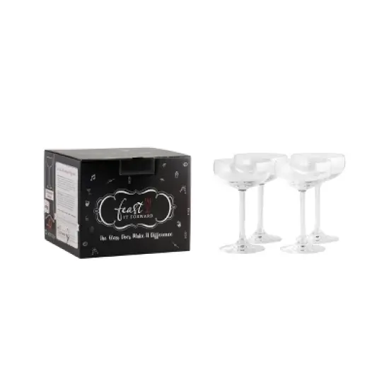 Set of 4 Feast it Forward Champagne 7.75oz Saucers - Stolzle Lausitz image {3}