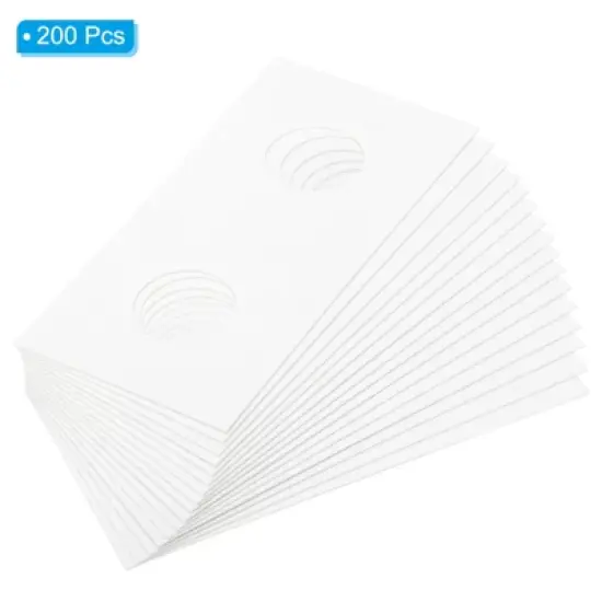 Unique Bargains Transparent Window Paper Coin Storage Organizing Protective Coin Holder 200 Pcs image {2}