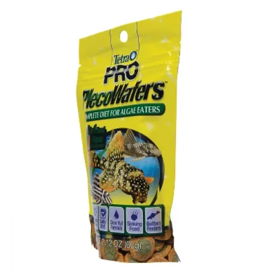 Tetra Wafers Nutritionally Balanced Concentrated Algae Center Vegetable Flavor Dry Fish Food - 2.12oz image {2}