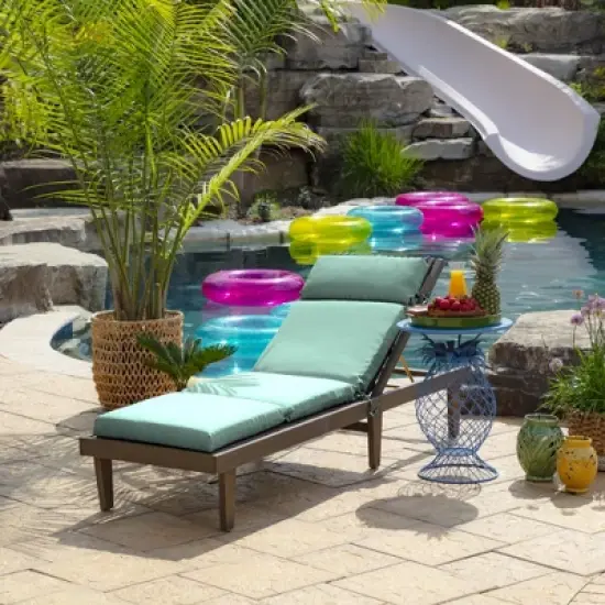 ARDEN Outdoor Chaise Lounge Cushion 22 x 77 image {1}