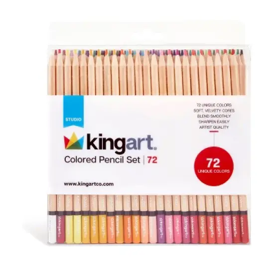 KINGART Colored Pencil Set, 72 Colors image {7}