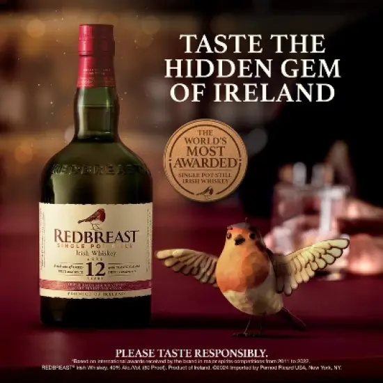 Redbreast 12yr Whiskey - 750ml Bottle image {9}