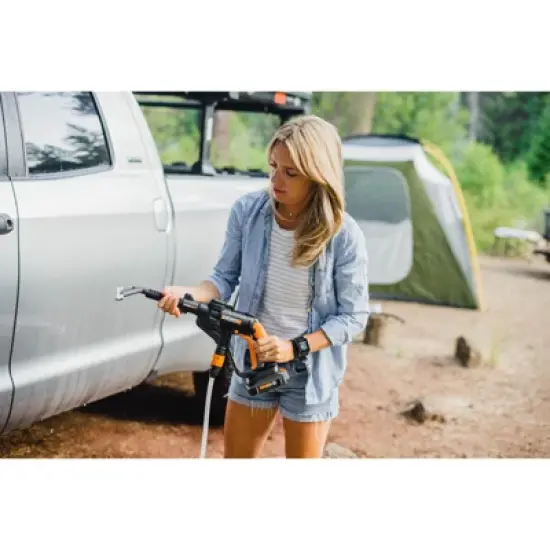 Worx WA4072 Deluxe Cleaning Kit Includes Squeegee, Soaper, Outdoor Hard Surface Brush and Pivoting Quick Connect Adapter for Worx Hydroshot Series image {3}