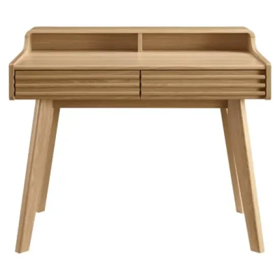 Render Writing Desk Oak - Modway image {3}