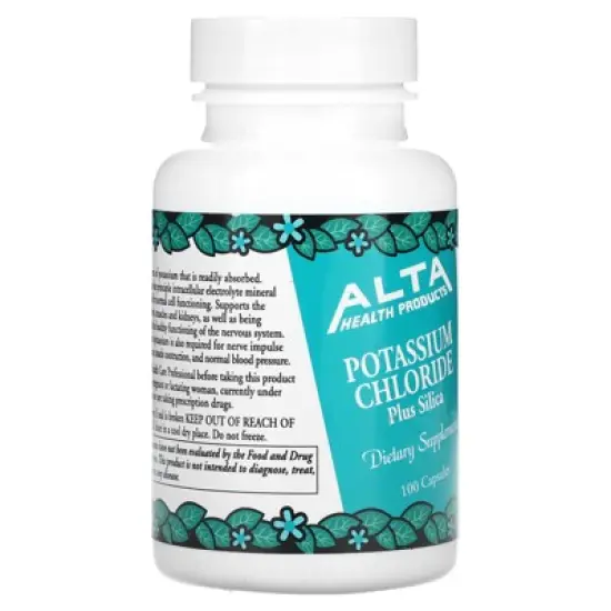 Alta Health Potassium Chloride, Plus Silica, 100 Capsules image {3}