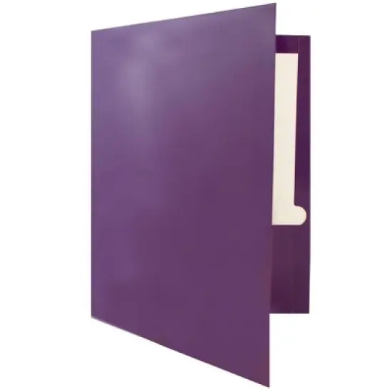 JAM 6pk Glossy Paper Folder 2 Pocket - Purple image {3}