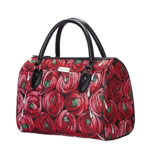 Signare USA Rennie Mackintosh Rose And Teardrop Red Travel Bag image {5}