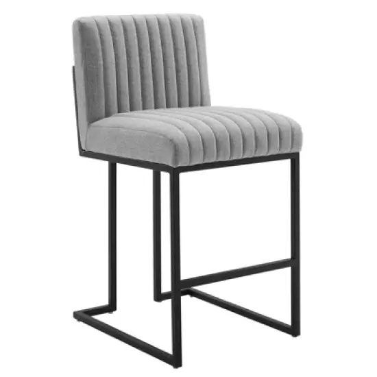 Indulge Channel Tufted Fabric Counter Height Barstool - Modway image {8}