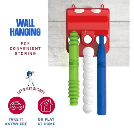 T Ball Set for Kids Ages 3-5 with 20" Batting Tee - Baseball Tee Stand, 8 Soft Baseballs for Kids, Plastic Baseball Bat &ndash; Play22Usa image {3}