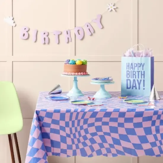 Large Blue Happy Birthday Gift Bag - Spritz&trade; image {1}