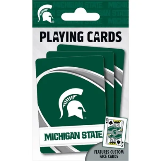 MasterPieces Officially Licensed NCAA Michigan State Spartans Playing Cards - 54 Card Deck for Adults image {4}