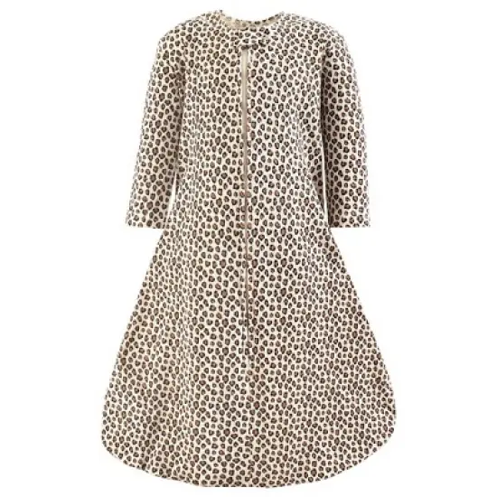 Hudson Baby Infant Girl Thermal Long Sleeve Sleeping Bag 2pk, Buffalo Plaid Leopard image {3}