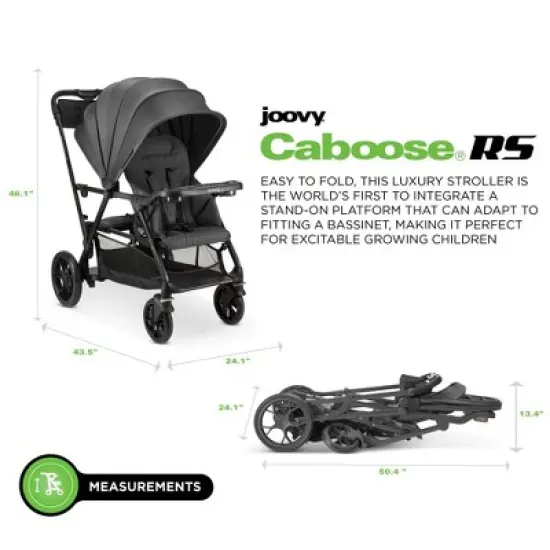 Joovy Caboose RS Premium Sit And Stand Double Stroller image {1}